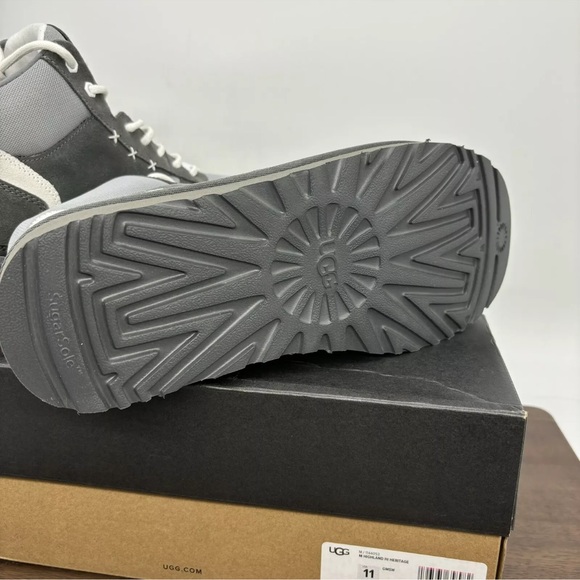 *NWT* UGG Australia Highland Heritage Hi Trainer Suede and Canvas Boots. - Picture 8 of 8